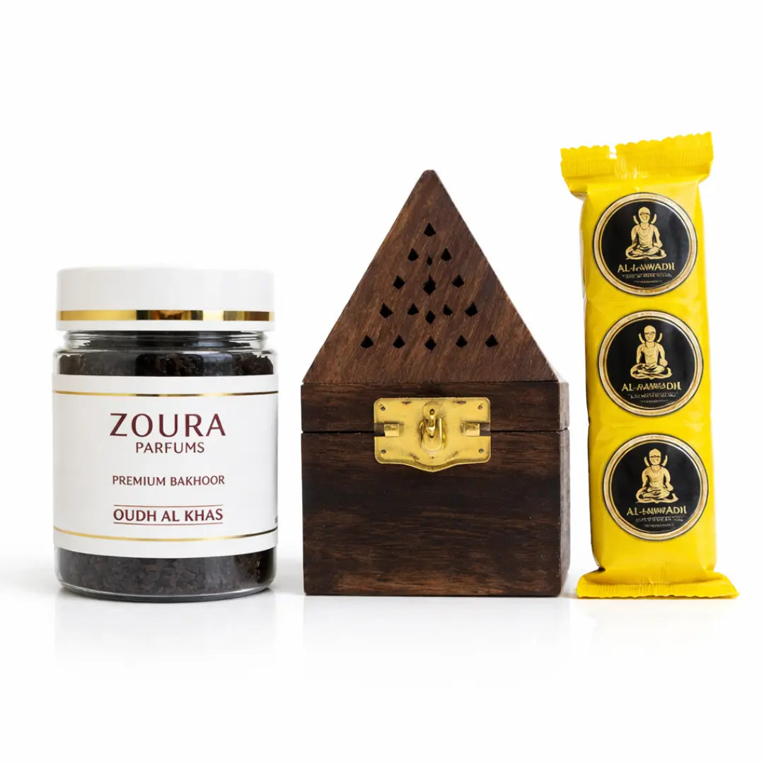 お香 suhari33 Oudh Al Sultani Bakhoor | Bold Traditional Oud Aroma – ZOURA