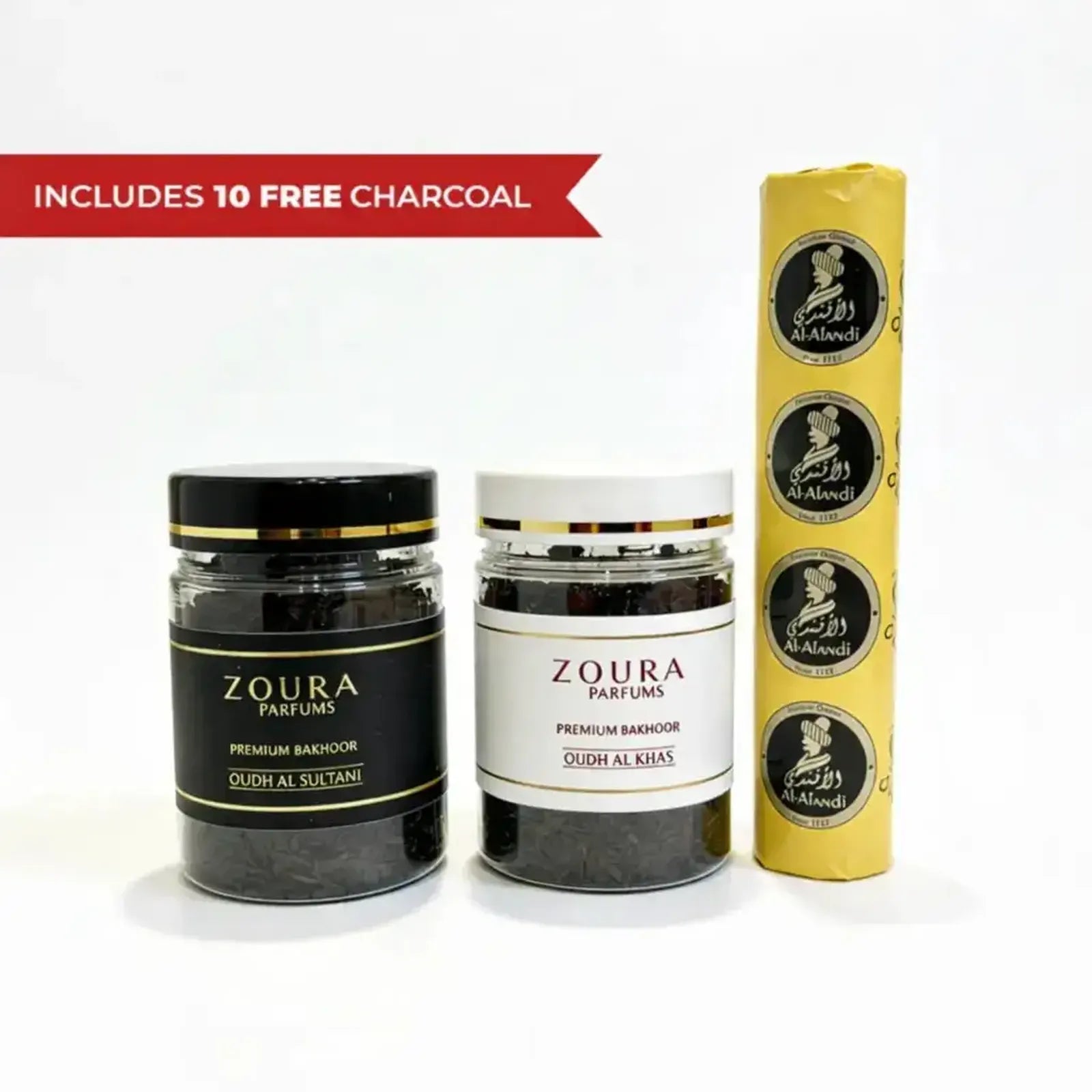 Premium Bakhoor Duo Combo | Oudh Al Sultani & Al Khas – ZOURA