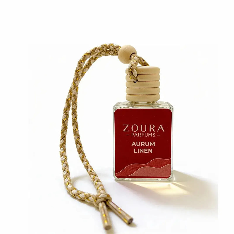 Aurum Linen Car Hanging Fragrance – car air freshener diffuser