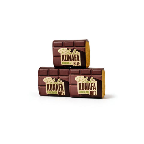 Dubai Pistachio Kunafa Chocolate Bite–3 Piece Combo