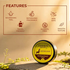 Kasturi Gold Herbal Long Last Perfumed Body Cream ZOURA