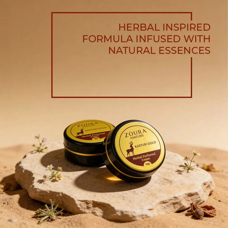 Kasturi Gold Herbal Long Last Perfumed Body Cream ZOURA