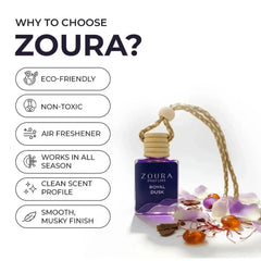Royal Dusk Hanging Car Fragrance – Car Air Freshener Diffuser ZOURA