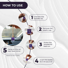 Zoura Signature Hanging Car Perfume – Car Fragrance Combo Pack of 3