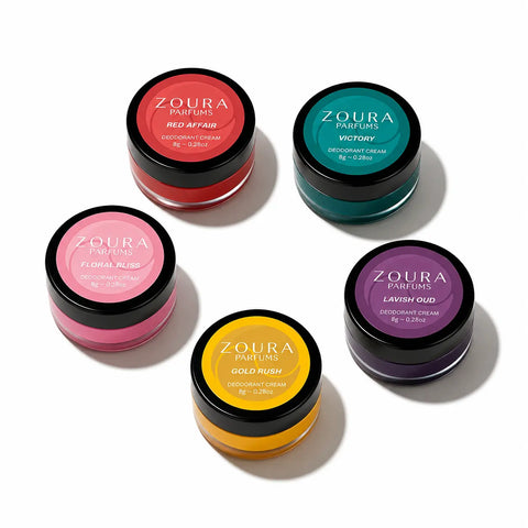 Essentials Long-Lasting Deodorant Cream Collection – 5 Piece Set