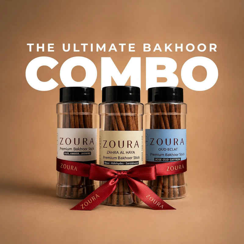 Zoura Signature Bakhoor Trio- Premium Incense Sticks Set