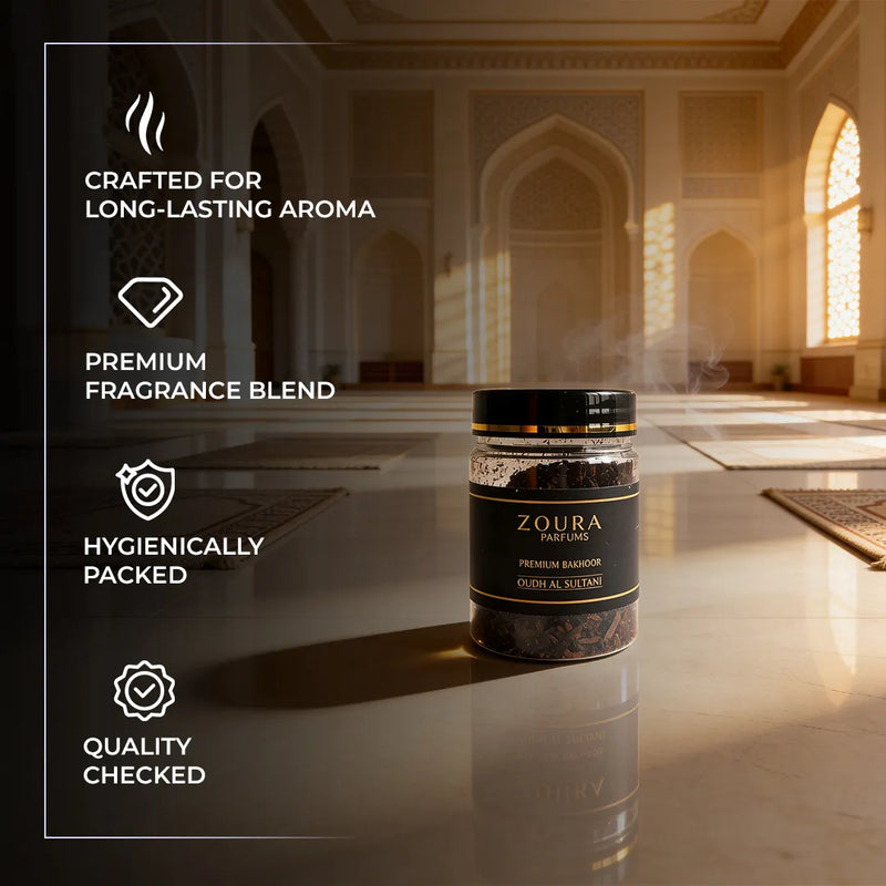 Oudh Al Sultani Bakhoor | Bold Traditional Oud Aroma – ZOURA