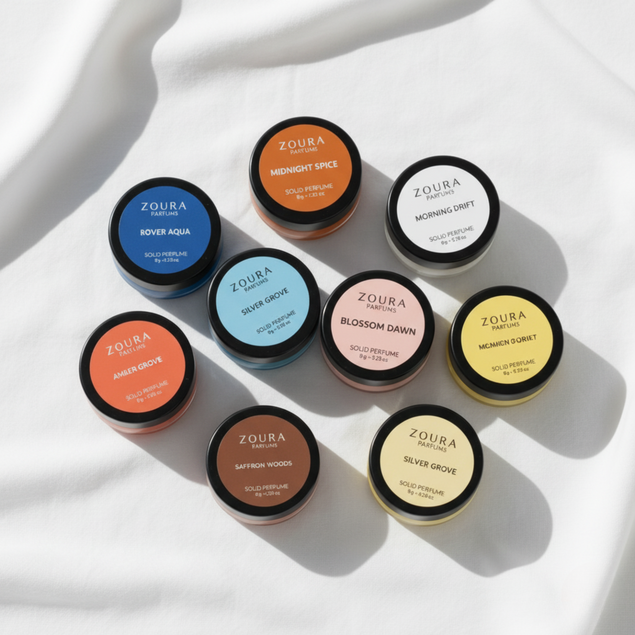 Zoura Pack of 10 Solid Perfume for Men & Women