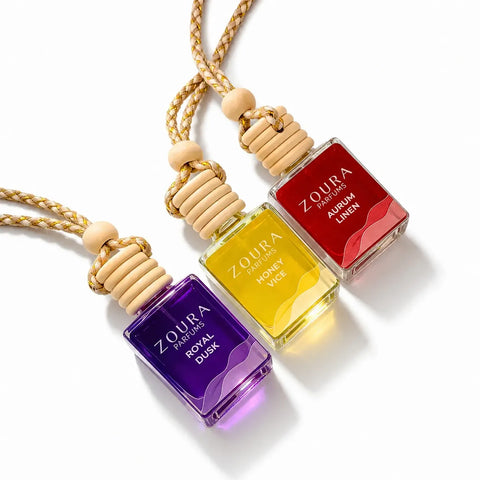 Zoura Signature Hanging Car Perfume – Combo Pack of 3