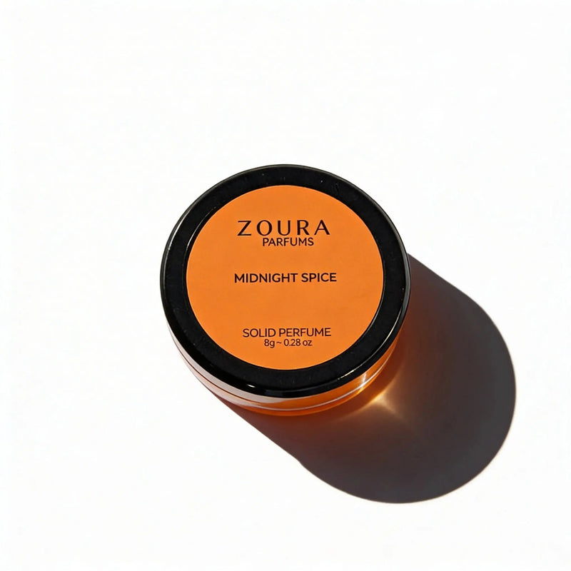 Zoura Midnight Spice Unisex Solid Perfume 8g jar