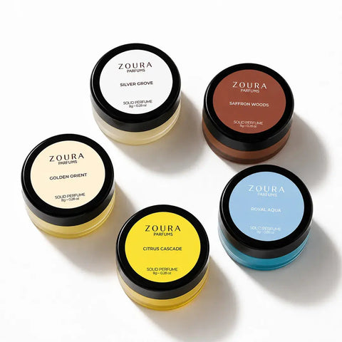 Everyday Solid Perfume Set of 5 Premium Signature Scents