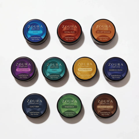 Solid Perfume Ultimate Collection – 10 Signature Scents (12g Each)