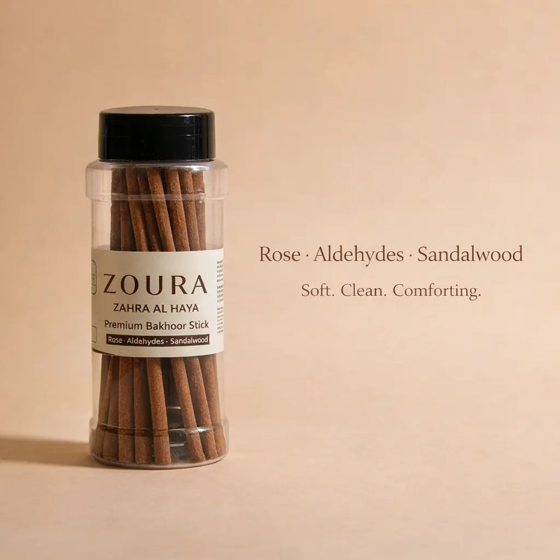 Zoura Signature Bakhoor Trio-Oud,Floral&Amber Premium Incense Stick Set