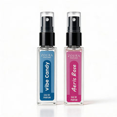 Aeris Rose & Vibe Candy  Eau De Perfum Duo Mini Perfume ZOURA