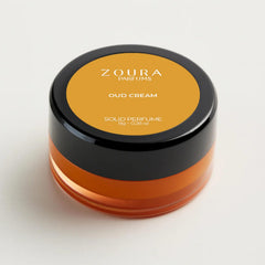 Close-up texture of Oud Cream solid perfume