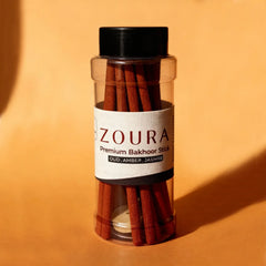Close-up of Zoura aromatic bakhoor sticks