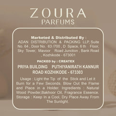 Report of Zoura premium bakhoor sticks