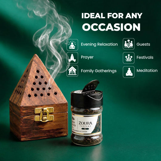 Rouh Al Oud Premium Bakhoor Chips (30g) | Rich Woody Home Fragrance | Long-Lasting Arabian Bakhoor