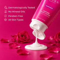 Serenique Floral Musk perfumed lotion 50g by Zoura for everyday body care and lasting fragrance