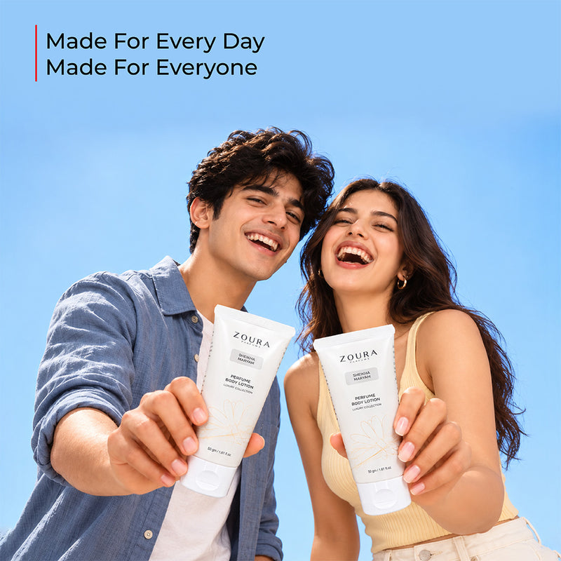 Sheikha Maryam perfume body lotion 50g by Zoura with oud, vanilla, cedarwood and warm amber base notes