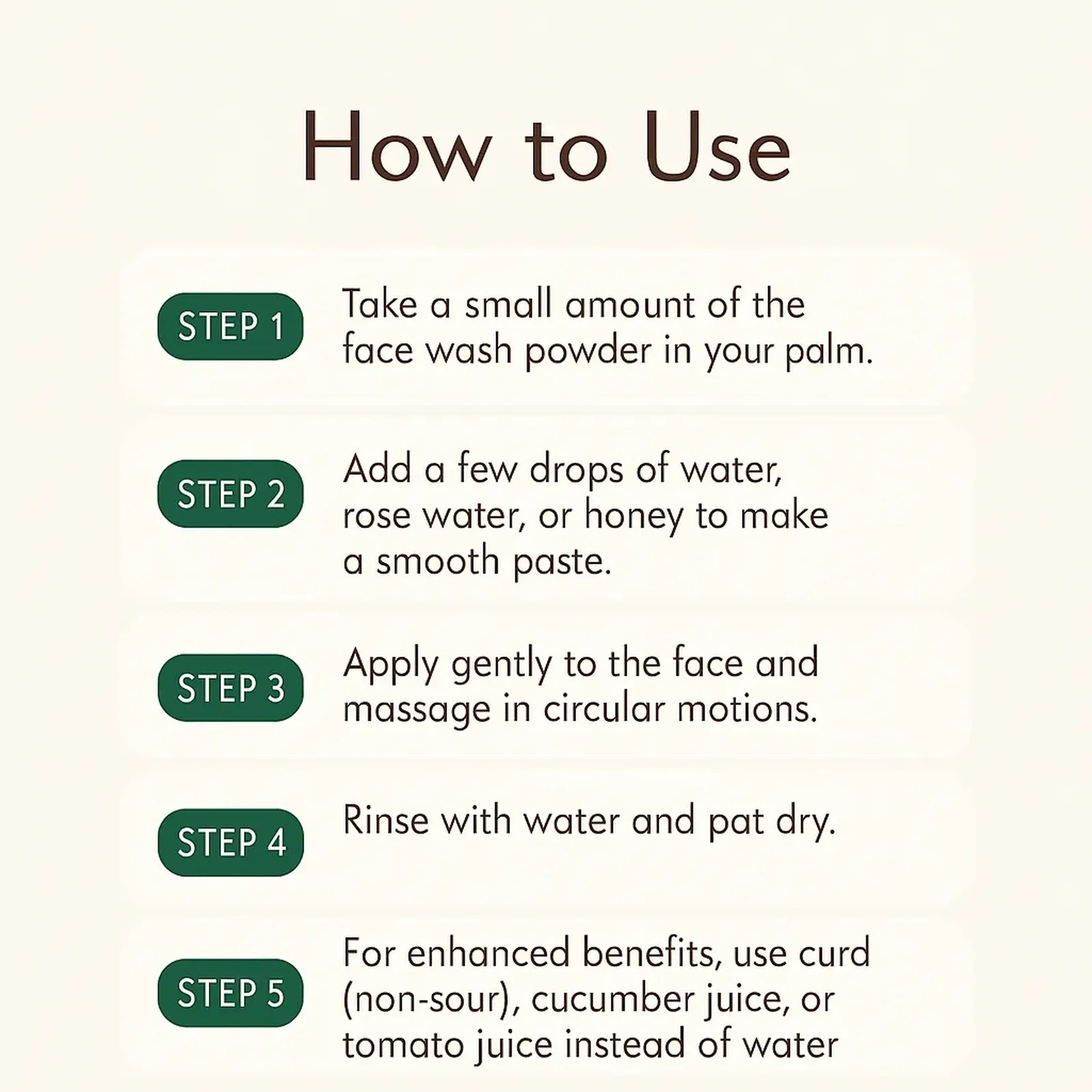 How to Use Skin Brightening Herbal Face Wash Powder