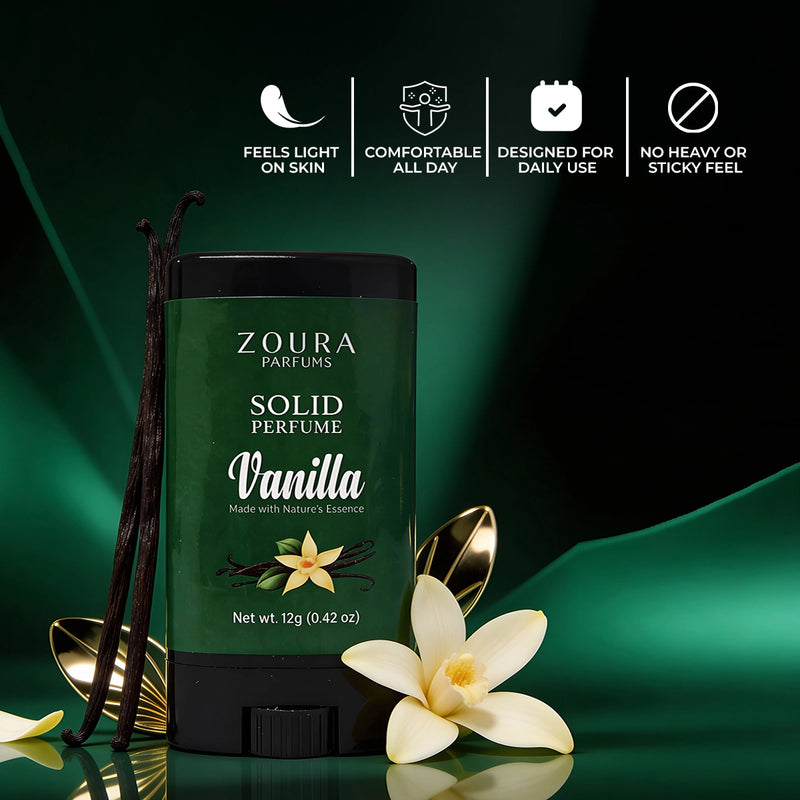Vanilla Luxury Fragrance Solid Perfume Stick–Unisex Perfume