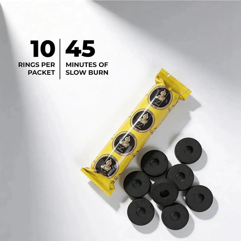 Zoura quick-lighting charcoal tablets for self-lighting incense and bakhoor