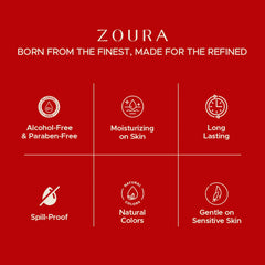 Zoura Unisex Solid Perfume features: alcohol-free, paraben-free, spill-proof, long lasting