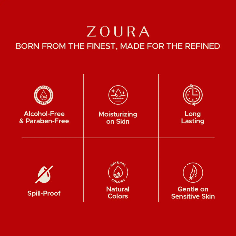 Zoura Unisex Solid Perfume features: alcohol-free, paraben-free, spill-proof, long lasting