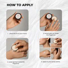 How to apply Zoura Unisex Solid Perfume: swipe and dab on pulse points