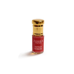 Zoura Zafran Amber Attar – luxury unisex amber attar perfume oil bottle