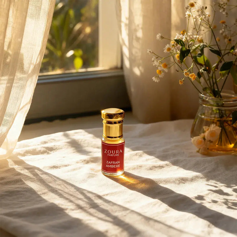Zafran Amber Attar by Zoura Perfumes – non-alcoholic unisex amber attar perfume oil