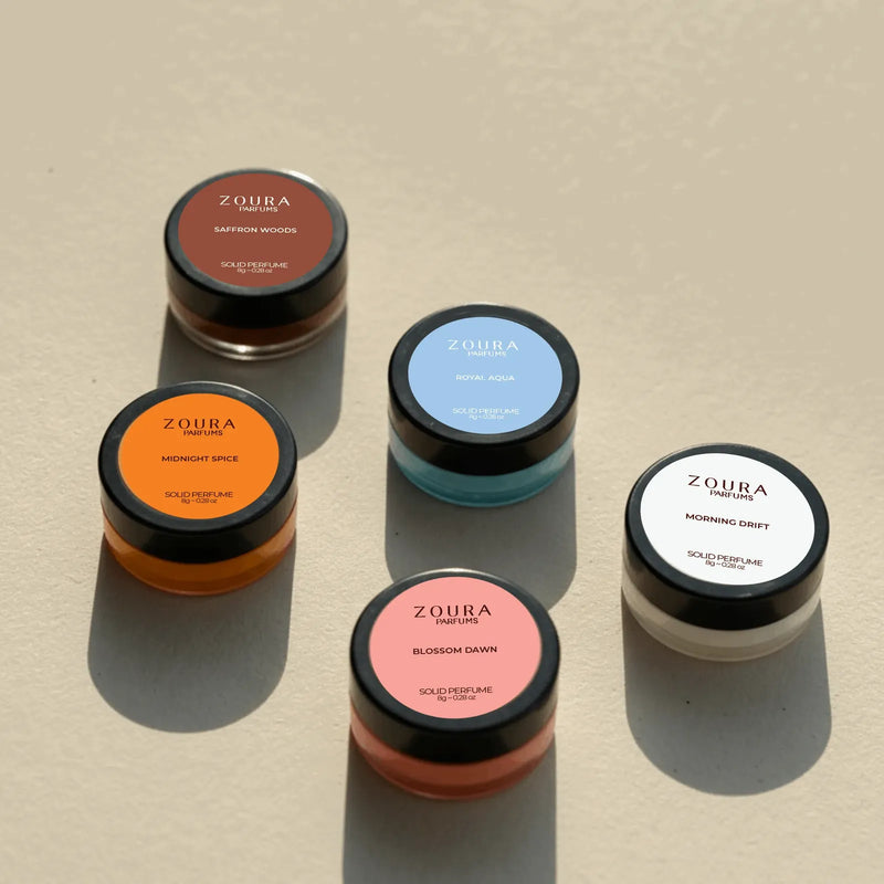 Zoura Everyday Solid Perfume Set of 5