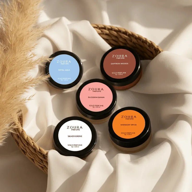 Zoura Everyday Solid Perfume Set of 5