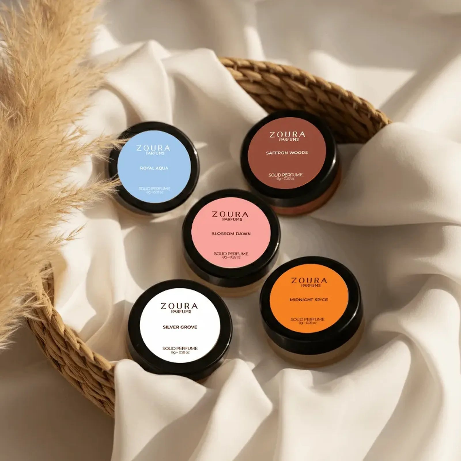 Zoura Everyday Solid Perfume Set of 5